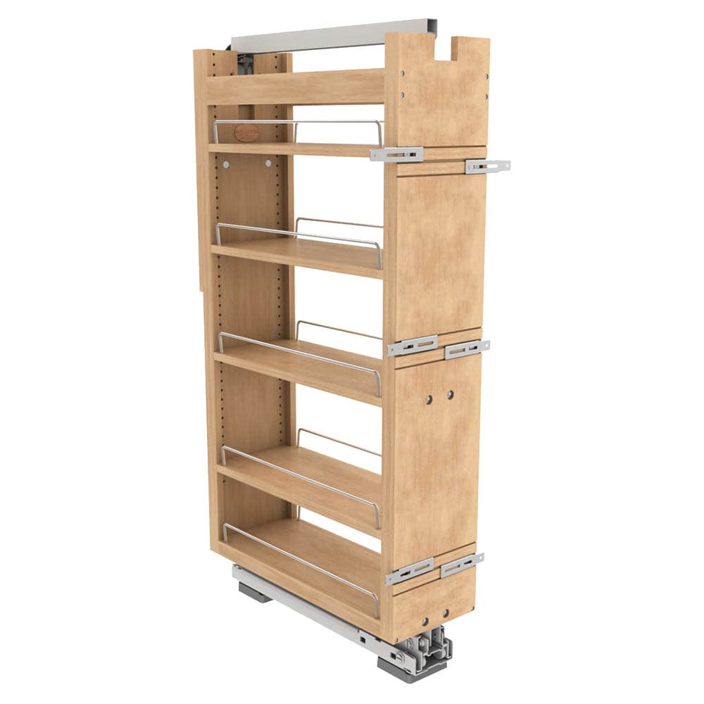 8" Tall Cabinet Pullout Pantry Organizer with Fulterer Soft-Close Slide - Alt Image 1