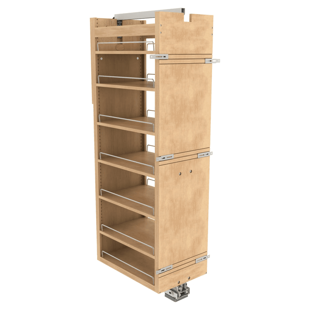 14" 7-Shelf Tall Cabinet Pullout Pantry Organizer with Fulterer Soft-Close Slide Main - Image