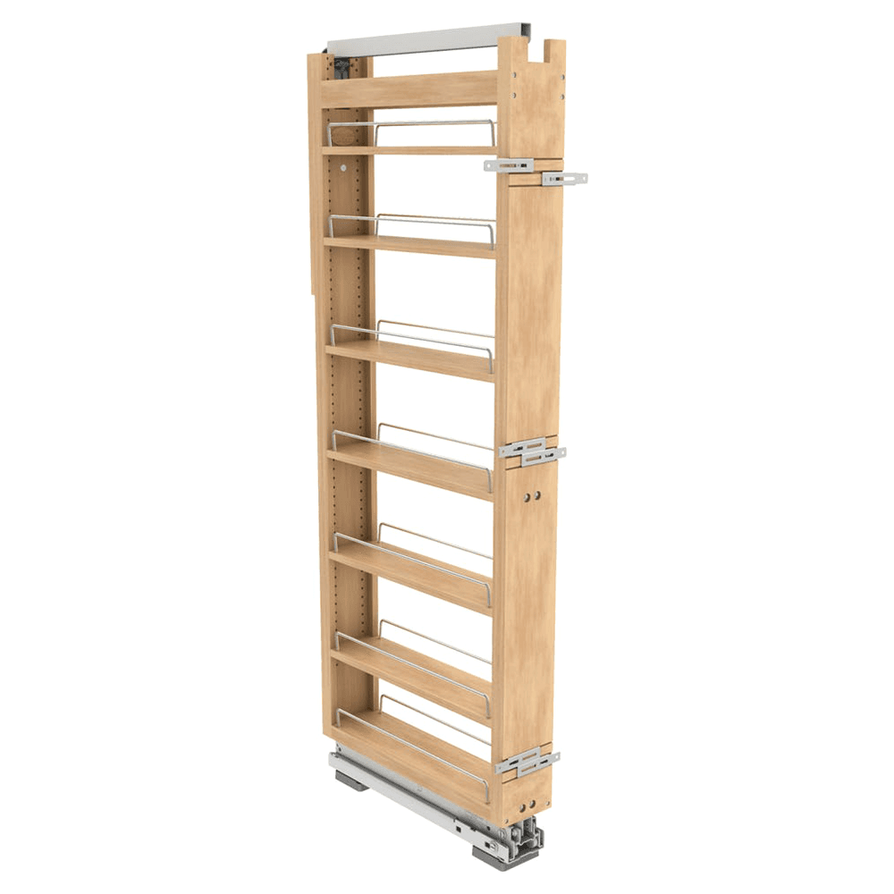 5" 7-Shelf Tall Cabinet Pullout Pantry Organizer with Fulterer Soft-Close Slide Main - Image