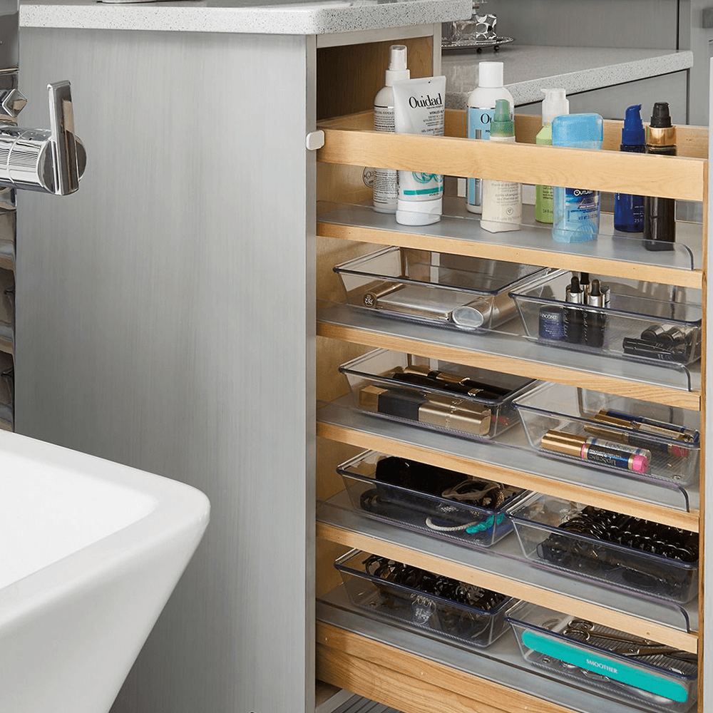 Rev-A-Shelf Soft-Close Pull-Out Vanity Organizer - Semi-Gloss Finish