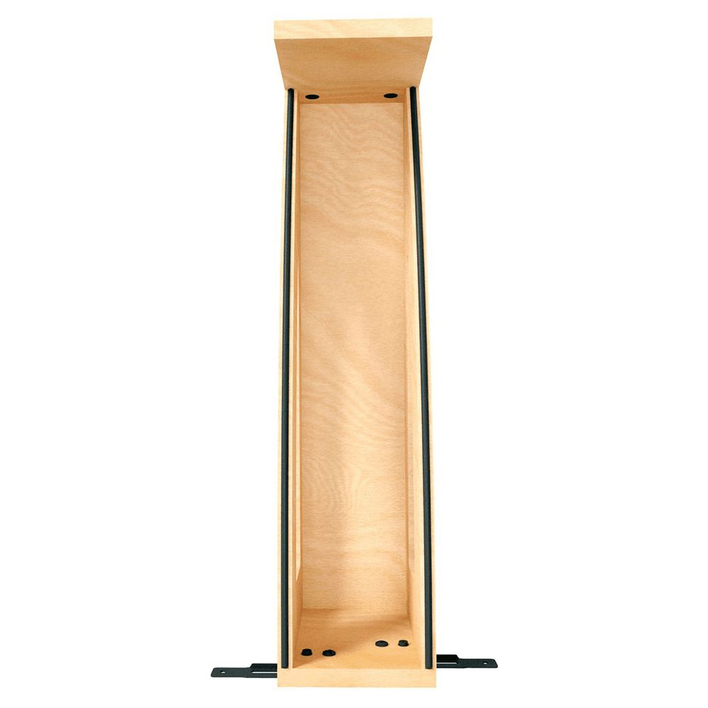 5" Craftsman Base Cabinet Pullout Organizer with Black Accents for 9" Base Cabinets, Light Brown Alt 4 - Image