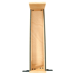 5" Craftsman Base Cabinet Pullout Organizer with Black Accents for 9" Base Cabinets, Light Brown Alt 4 - Image