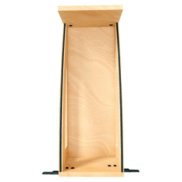 8" Craftsman Base Cabinet Pullout Organizer with Black Accents for 12" Base Cabinets, Light Brown Alt 4 - Image