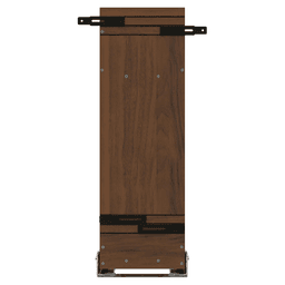 8" Craftsman Base Cabinet Pullout Organizer with Black Accents for 12" Base Cabinets, Dark Brown Alt 2 - Image