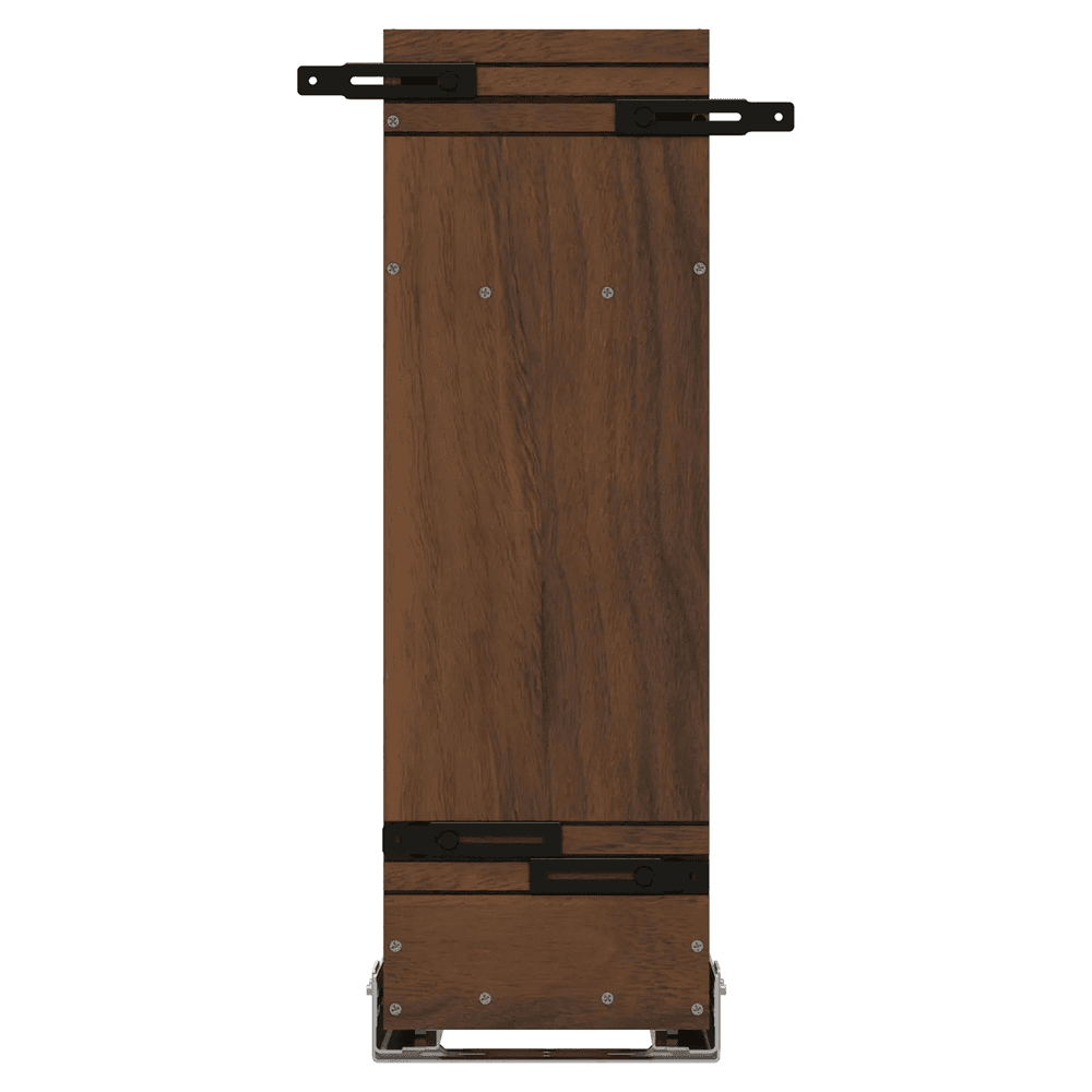 8" Craftsman Knife Block Pullout Organizer with Black Accents for 12" Base Cabinets, Dark Brown Alt 1 - Image