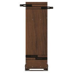 8" Craftsman Knife Block Pullout Organizer with Black Accents for 12" Base Cabinets, Dark Brown Alt 1 - Image