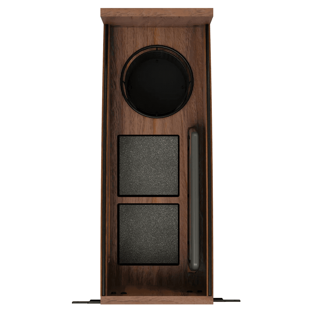 8" Craftsman Knife Block Pullout Organizer with Black Accents for 12" Base Cabinets, Dark Brown Alt 2 - Image
