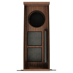 8" Craftsman Knife Block Pullout Organizer with Black Accents for 12" Base Cabinets, Dark Brown Alt 2 - Image
