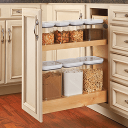 8-3/4" Pullout Organizer with BLUMOTION Soft-Closing Sink and Base Accessories, Wood - Alt Image 2