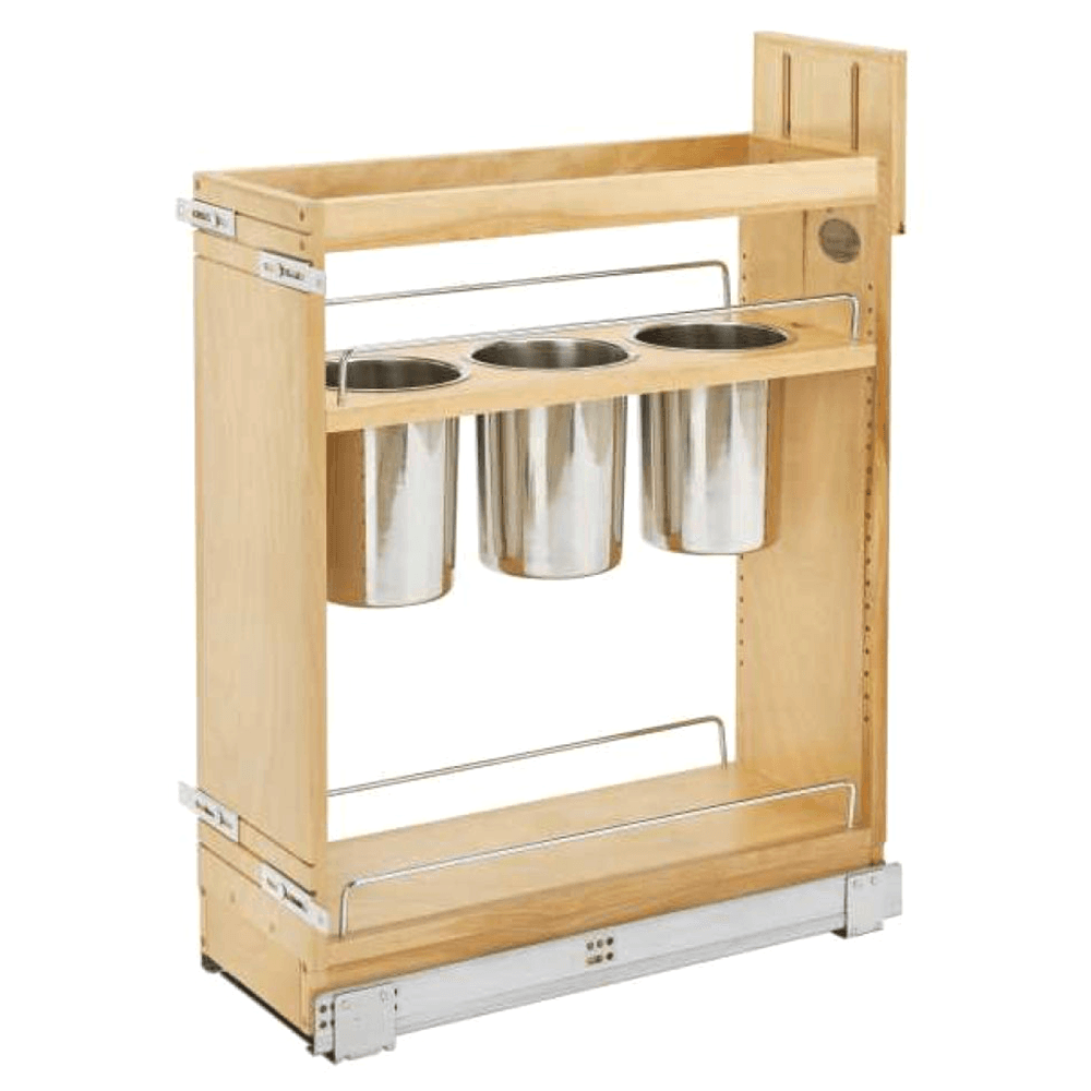 8-3/4" Pullout Organizer with BLUMOTION Soft-Closing, Wood - Main Image