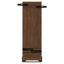 8" Craftsman Utensil Pullout Organizer with Black Accents for 12" Base Cabinets, Dark Brown Alt 1 - Image