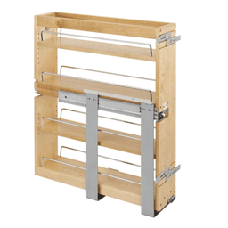 6-1/4" 3-Shelf Side/Bottom Mount Pullout Organizer with BLUMOTION Soft-Closing, Semi-gloss - Main Image