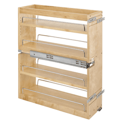 7-1/2" 3-Shelf Side/Bottom Mount Pullout Organizer with BLUMOTION Soft-Closing, Semi-gloss - Main Image