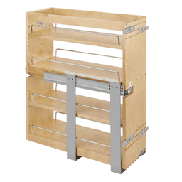 9-1/4" 3-Shelf Side/Bottom Mount Pullout Organizer with BLUMOTION Soft-Closing, Semi-gloss - Main Image