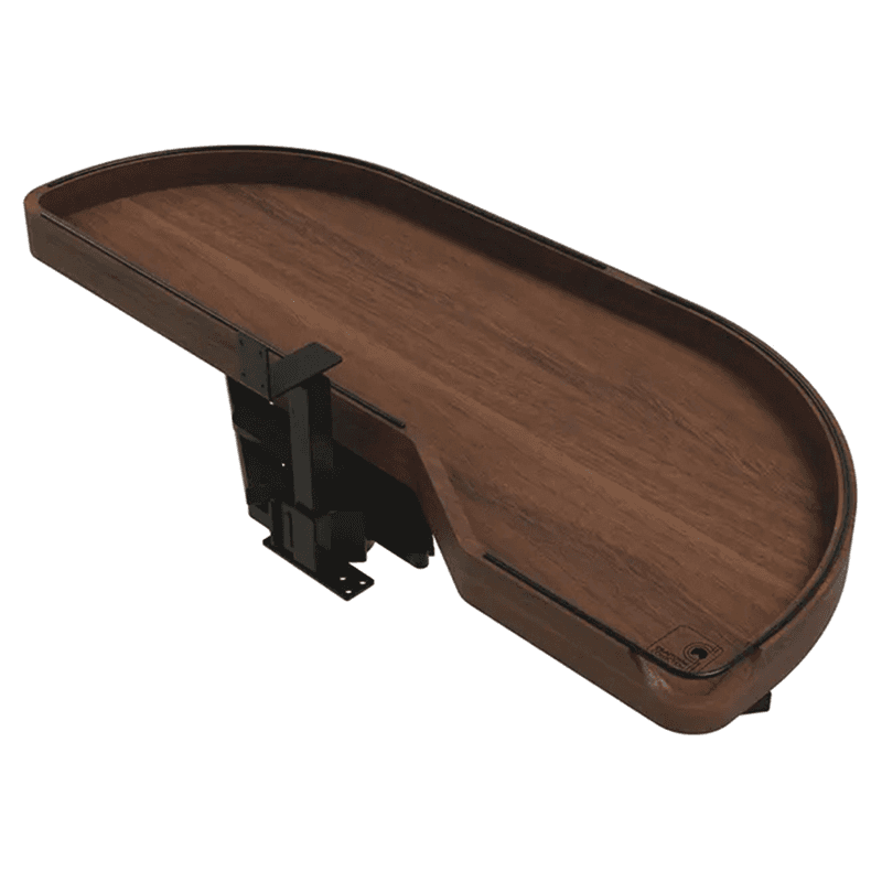 15" One-Tier Craftsman Collection Girasolo with Soft-Close/Black Accents for Right Opening/Blind Right Corner Cabinet, Dark Brown Main - Image