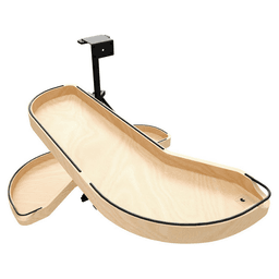 12" Two-Tier Craftsman Collection Girasolo with Soft-Close/Black Accents for Left Opening/Blind Right Corner Cabinet, Light Brown Main - Image