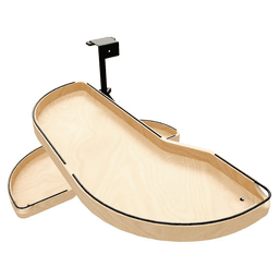 15" Two-Tier Craftsman Collection Girasolo with Soft-Close/Black Accents for Left Opening/Blind Right Corner Cabinet, Light Brown Main - Image