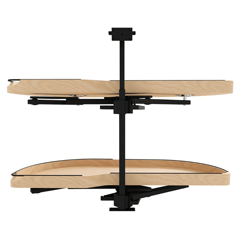 18" Two-Tier Craftsman Collection Girasolo with Soft-Close/Black Accents for Left Opening/Blind Right Corner Cabinet, Light Brown Alt 2 - Image