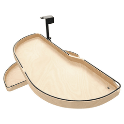 18" Two-Tier Craftsman Collection Girasolo with Soft-Close/Black Accents for Left Opening/Blind Right Corner Cabinet, Light Brown Main - Image