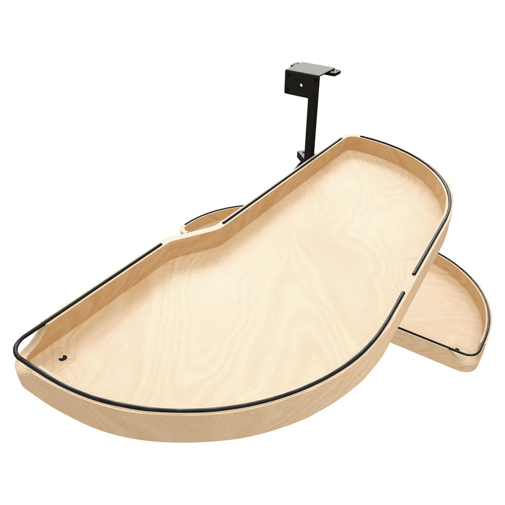 18" Two-Tier Craftsman Collection Girasolo with Soft-Close/Black Accents for Right Opening/Blind Right Corner Cabinet, Light Brown Main - Image