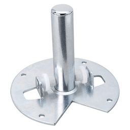 BM1 1 Tray Bottom Mount Lazy Susan Hardware Component for 4WLS Series Wood Susan, Zinc Coated - Main Image