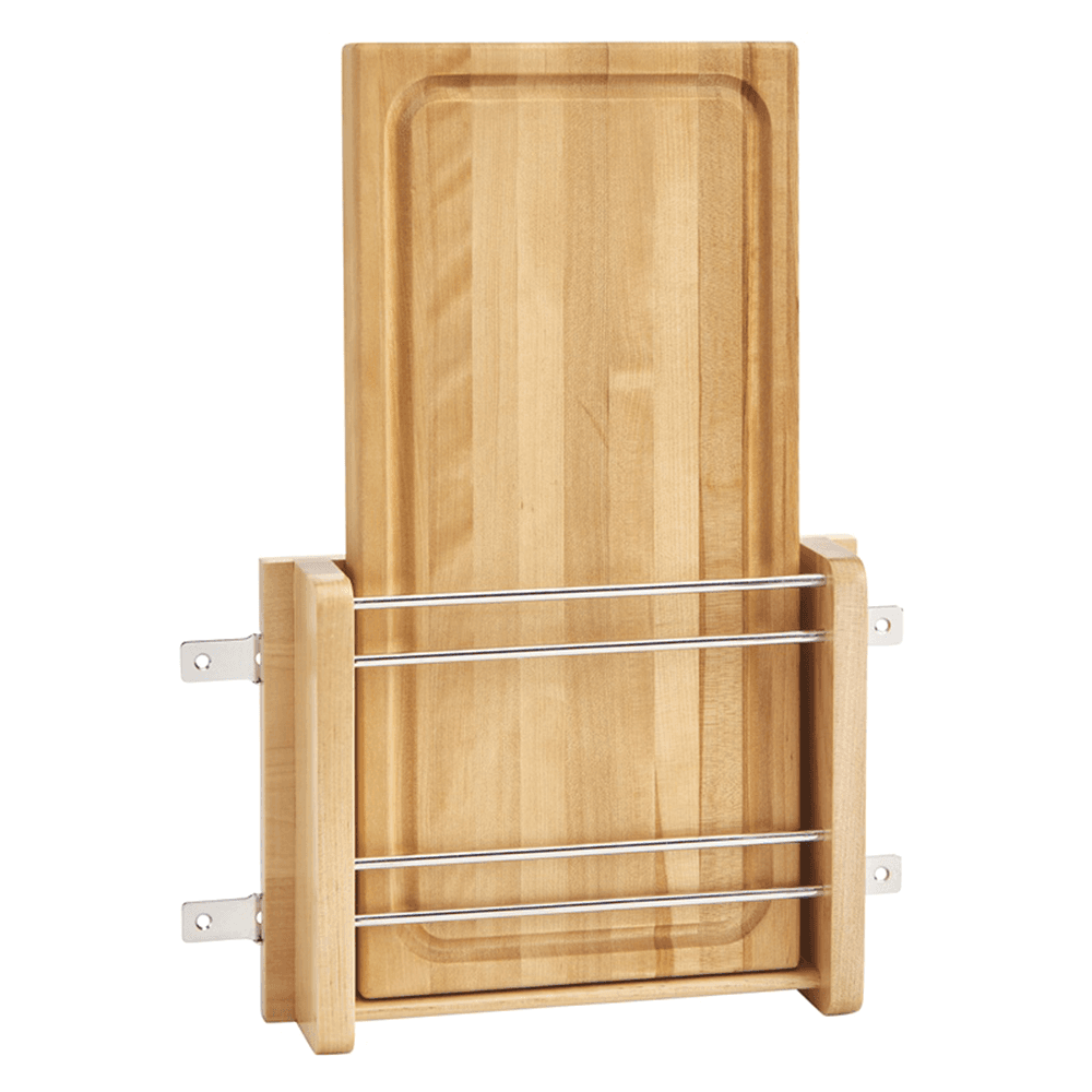10-1/2" Door-Mount Rack with Wood Cutting Board - Main Image