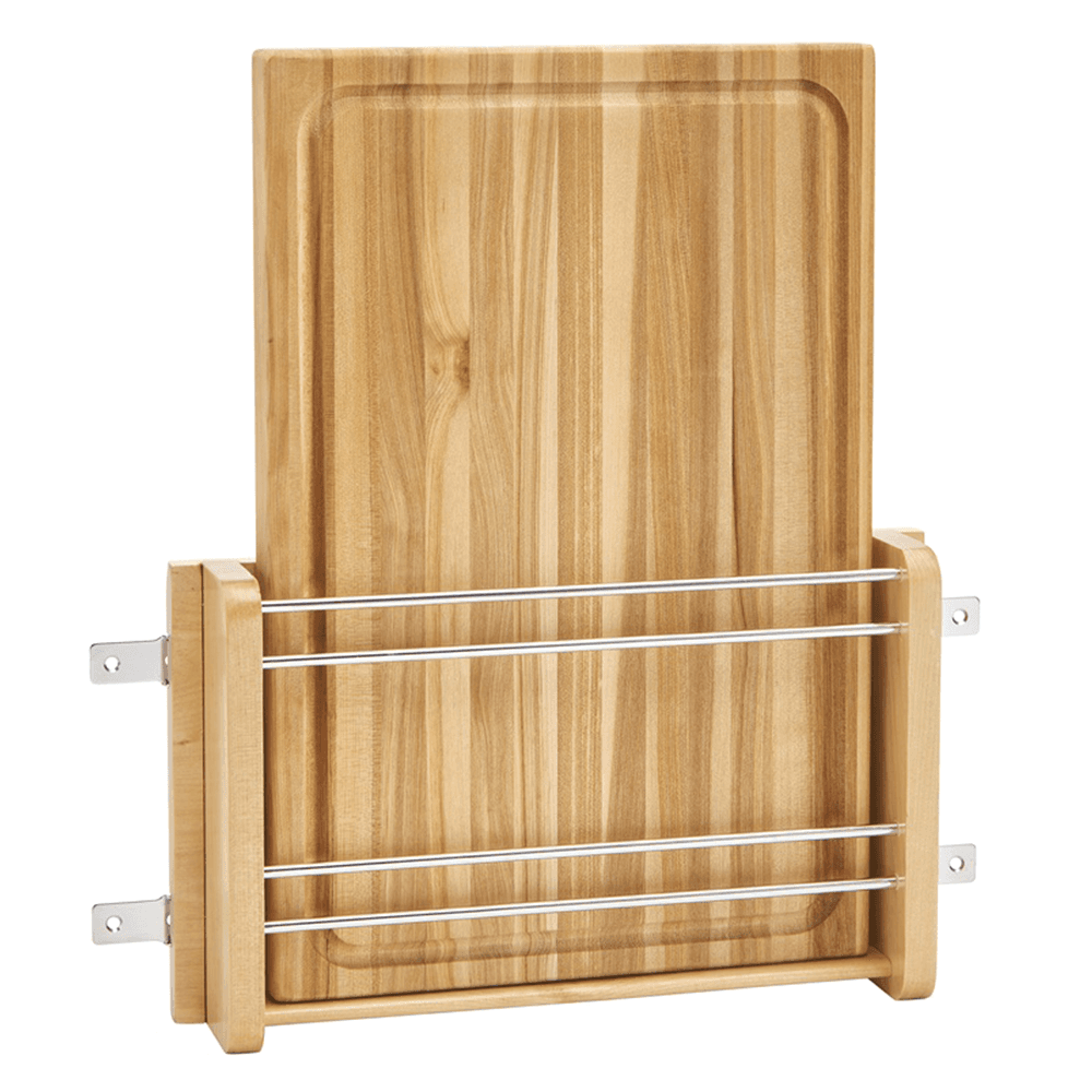 13-1/2" Door-Mount Rack with Wood Cutting Board - Main Image