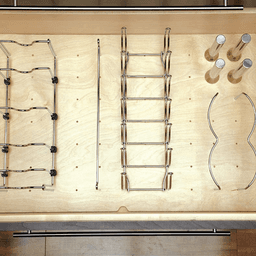 39-1/4" Drawer Peg Board, Natural - Alt Image 1