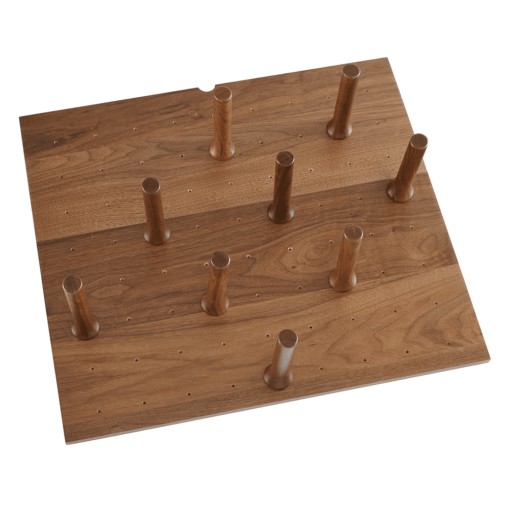 24-1/4" Insert Drawer Peg Board, Walnut - Alt Image 1