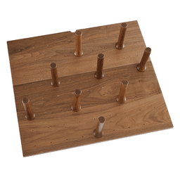 24-1/4" Insert Drawer Peg Board, Walnut - Alt Image 1
