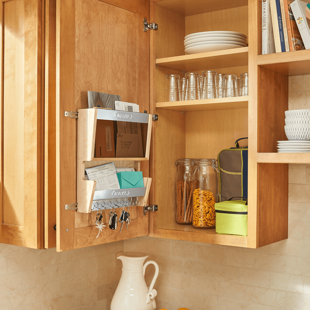 13-1/2" Mail Organizer for 18" Wall Cabinet, White - Alt Image 1
