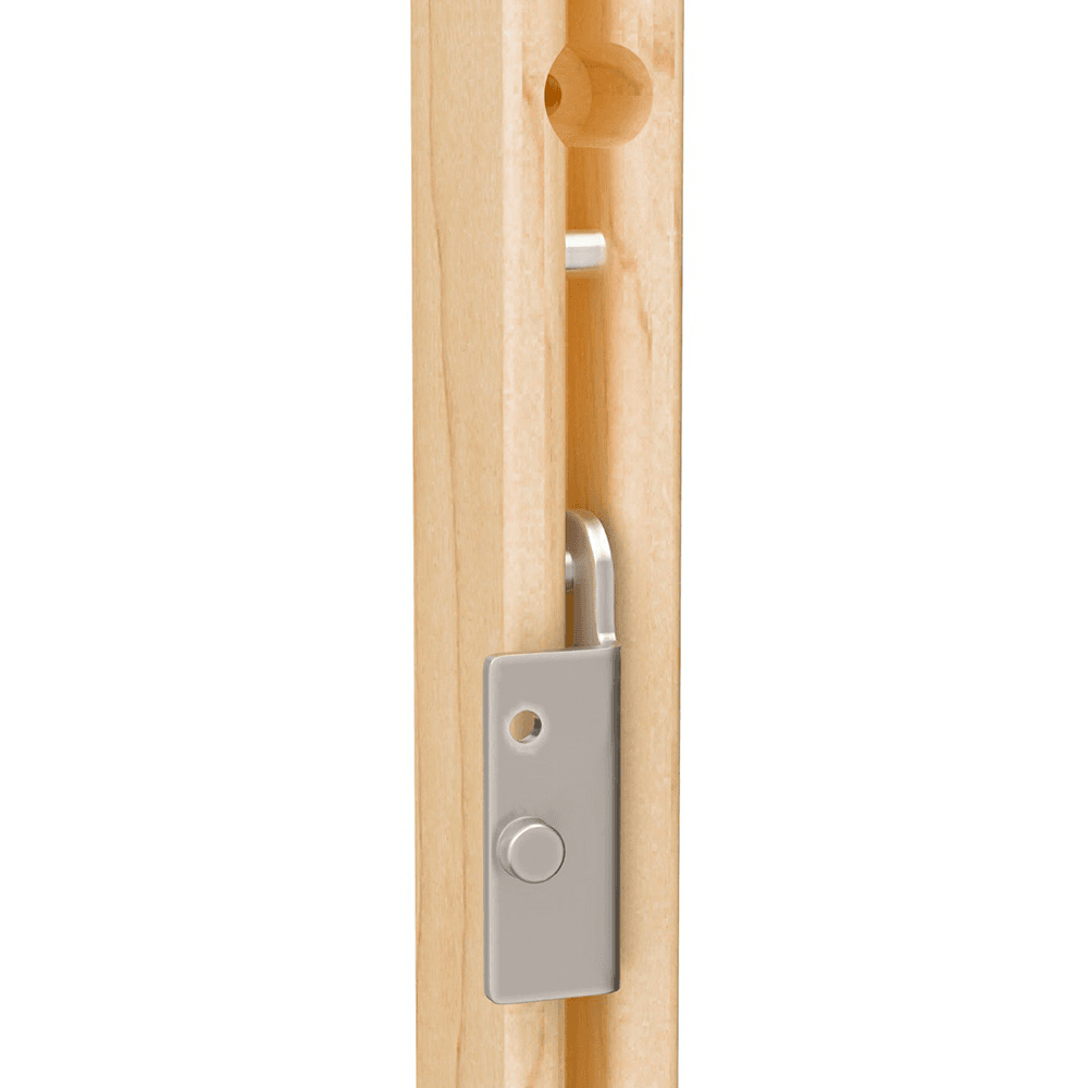 7/8" - 1-1/8" 4PIL 2-Uprights Pilaster Hardware Set, 19-5/8" Height, Light Brown Alt 1 - Image