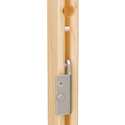 7/8" - 2-3/8" 4PIL 2-Uprights Pilaster Hardware Set, 19-5/8" Height, Light Brown Alt 1 - Image