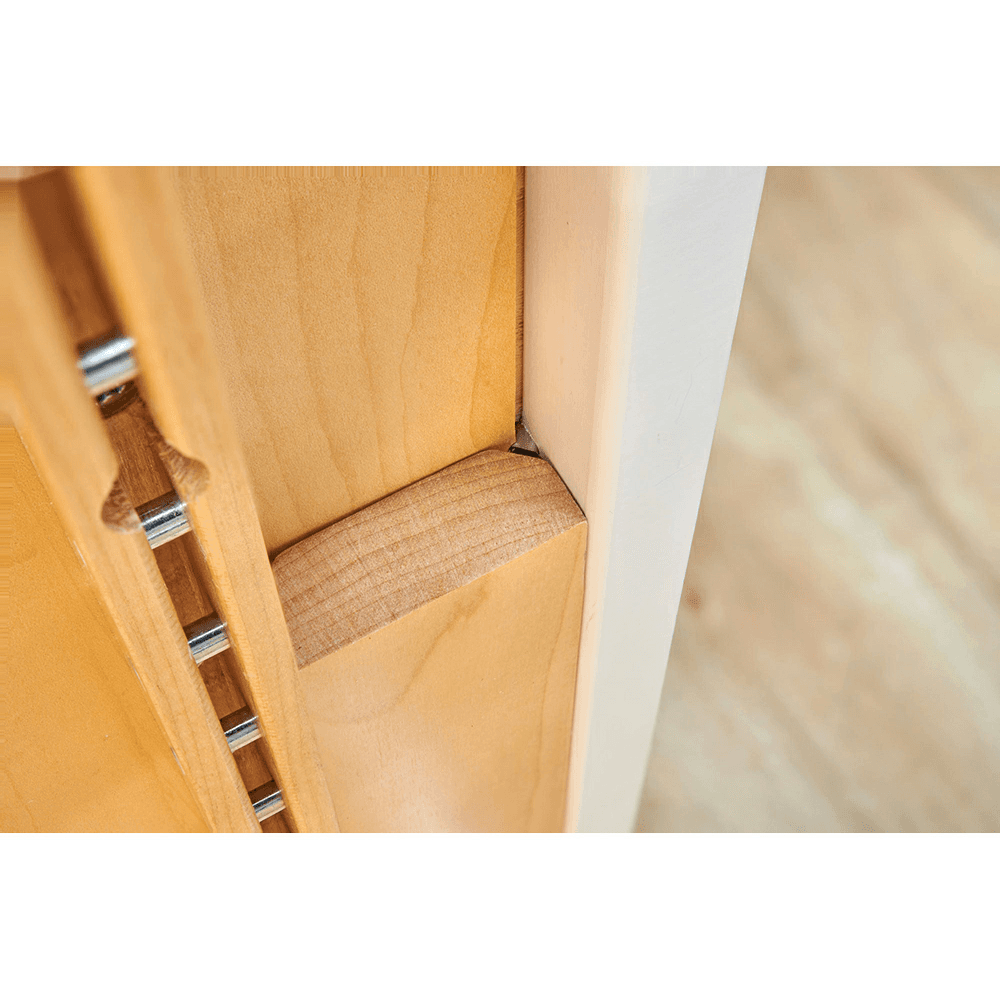 7/8" - 1-1/8" 4PIL 2-Uprights Pilaster Hardware Set, 19-5/8" Height, Light Brown (10/Box) Alt 6 - Image