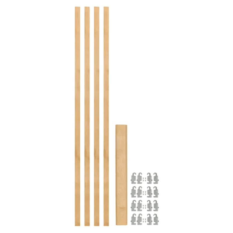 42-5/16" x 7/8" 4PILU Wood Pilaster System, Light Brown Main - Image