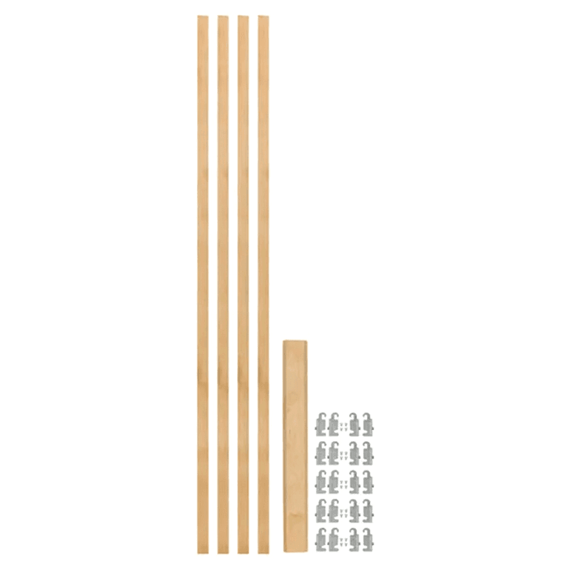 49-7/8" x 7/8" 4PILU Wood Pilaster System, Light Brown Main - Image