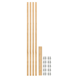 49-7/8" x 7/8" 4PILU Wood Pilaster System, Light Brown Main - Image