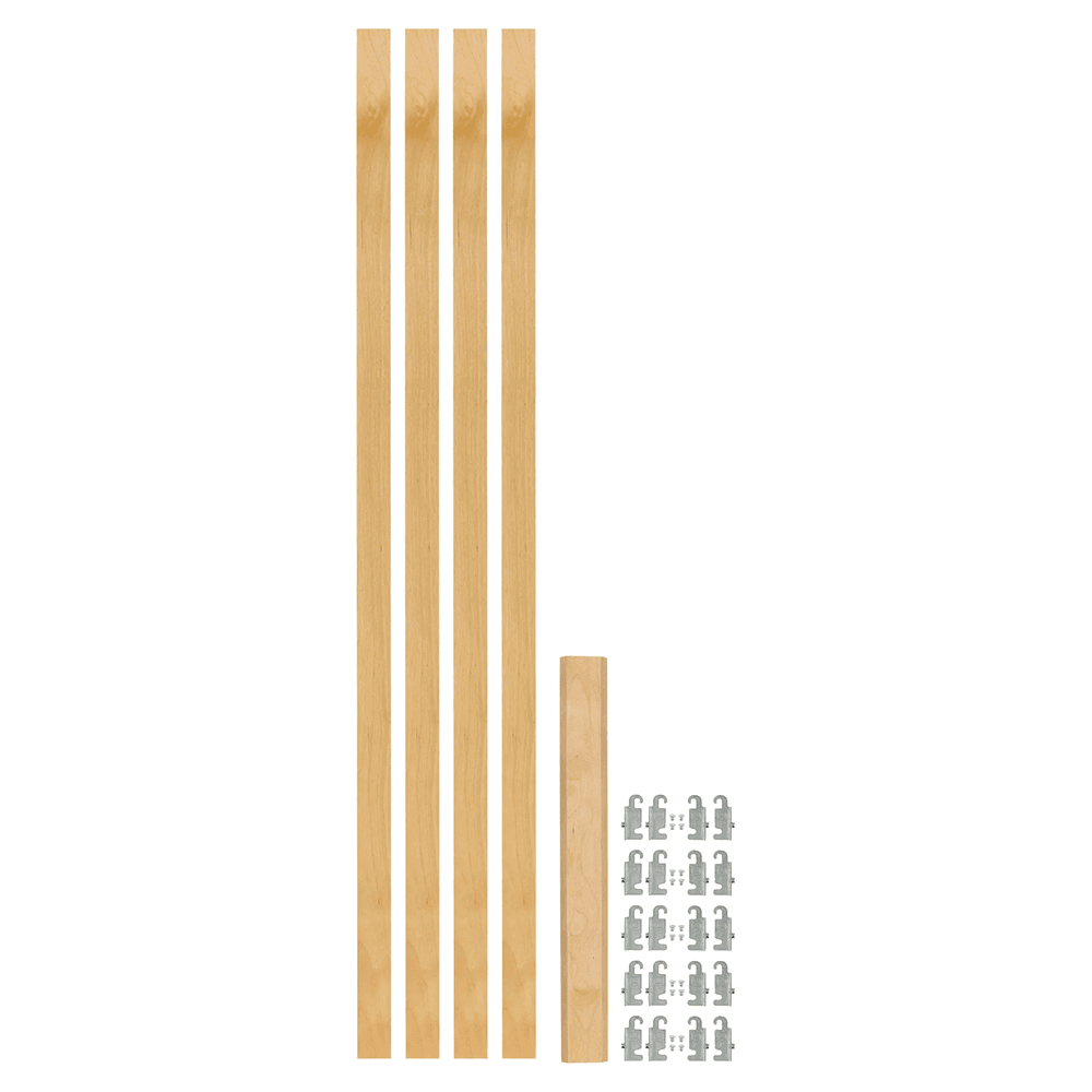49-7/8" x 1-1/8" 4PILU Wood Pilaster System, Light Brown Main - Image