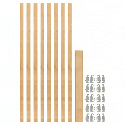 7/8" 4PIL Uprights Pilaster Hardware Set for 5 Drawers, 54-13/32" Height, Light Brown Main Image