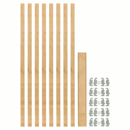 7/8" 4PIL 5-Uprights Pilaster Hardware Set, 54-13/32" Height, Light Brown (10/Box) Main - Image