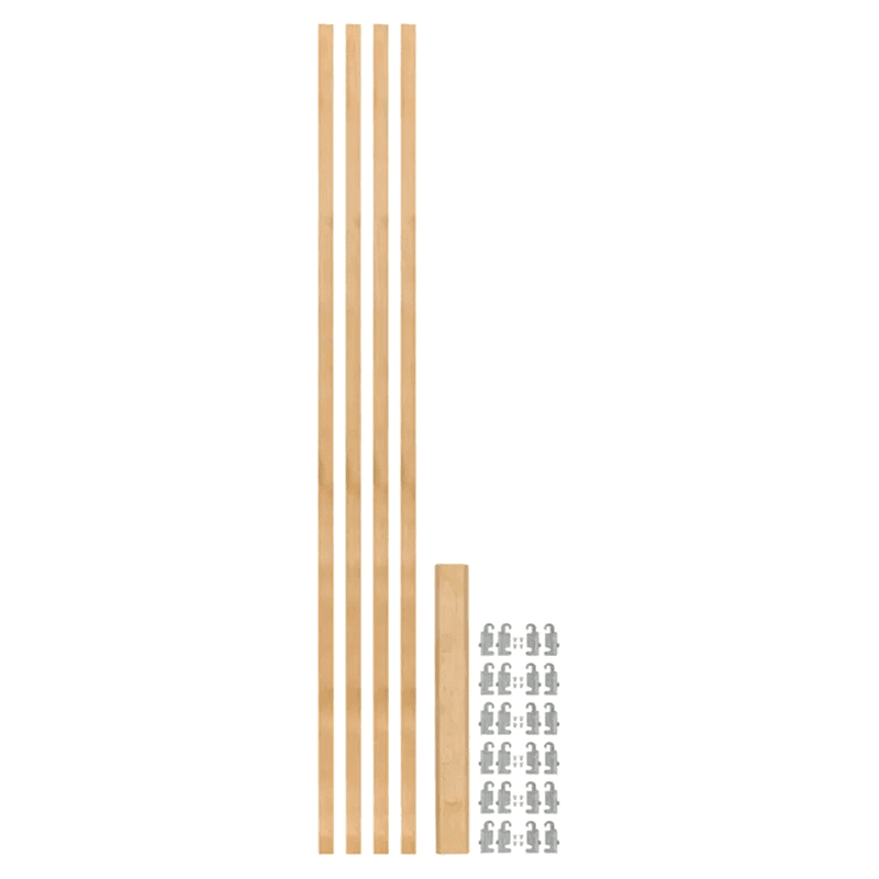 57-7/16" x 7/8" 4PILU Wood Pilaster System, Light Brown Main - Image