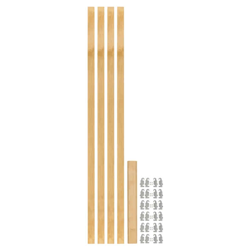 57-7/16" x 1-1/8" 4PILU Wood Pilaster System, Light Brown Main - Image