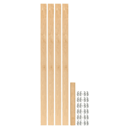 57-7/16" x 2-3/8" 4PILU Wood Pilaster System, Light Brown Main - Image