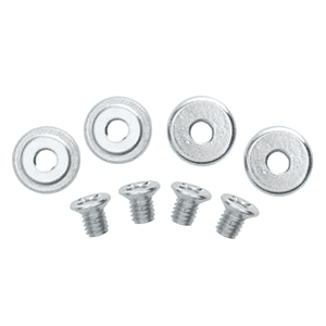 Pilaster Upright Button Kit, Silver - Main Image