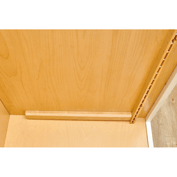 22" - 22-1/2" 4PIL 2-Tier Pilaster System Kit with BLUM Soft-Close for 24" Drawer/Door Base, Light Brown Alt 3 - Image