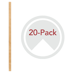 49-7/8" x 7/8" 4PILU Wood Pilaster System, Light Brown Main - Image