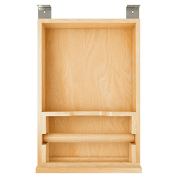 15" Paper Towel Drawer System with BLUM Soft-Close Slides for 18" Base Cabinets, Light Brown Alt 3 - Image