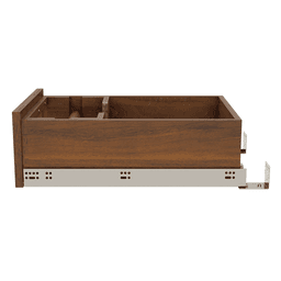 Paper Towel Drawer Pullout, Walnut - Side View
