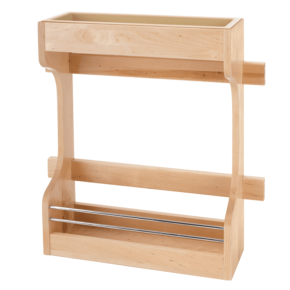 16-1/2" 2-Tier Classic Sink Base Door Storage Organizer - Main Image