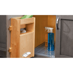 13-1/2" 1-Tier Wood Grocery Bag Storage for 36" Sink Base - Alt Image 1